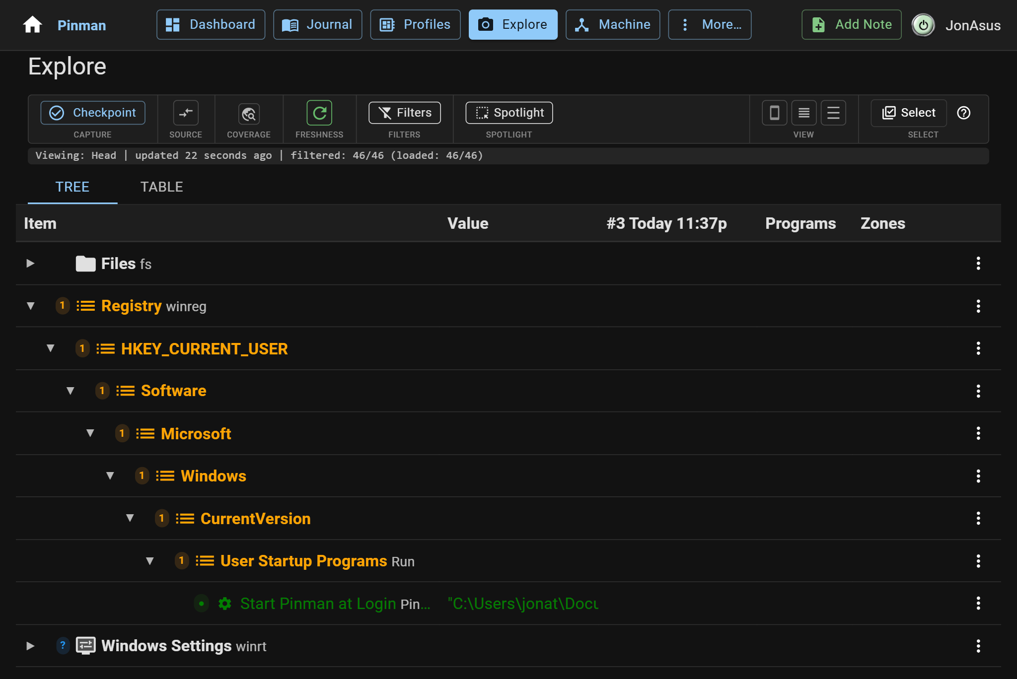 "Start Pinman at Login" registry setting added from the Windows system tray